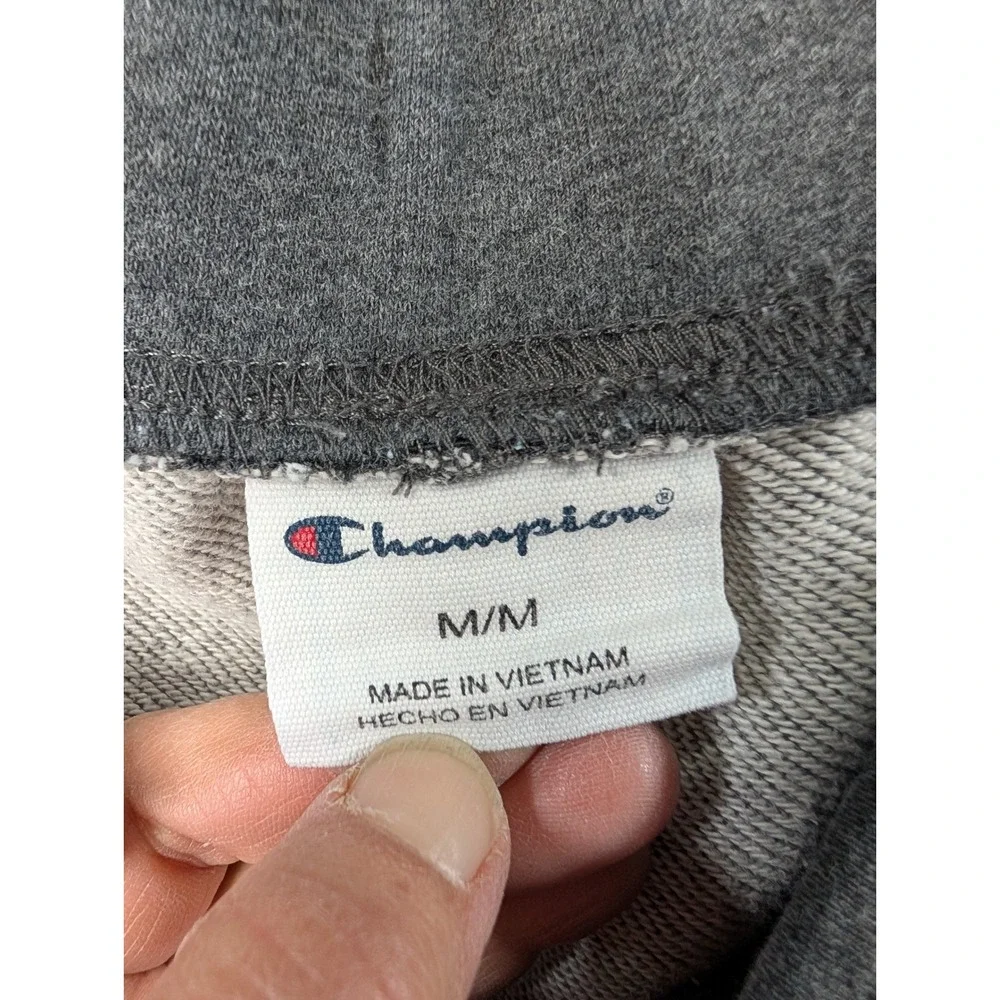 Champion Mens Reverse Weave Fleece Shorts Gray Size Medium